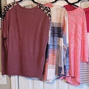 FREE SHIPPING-Bundle of 6 Tops - Size L/XL